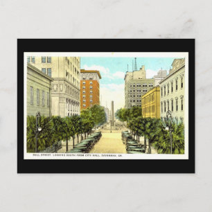 Ancienne carte postale, Savannah, Géorgie