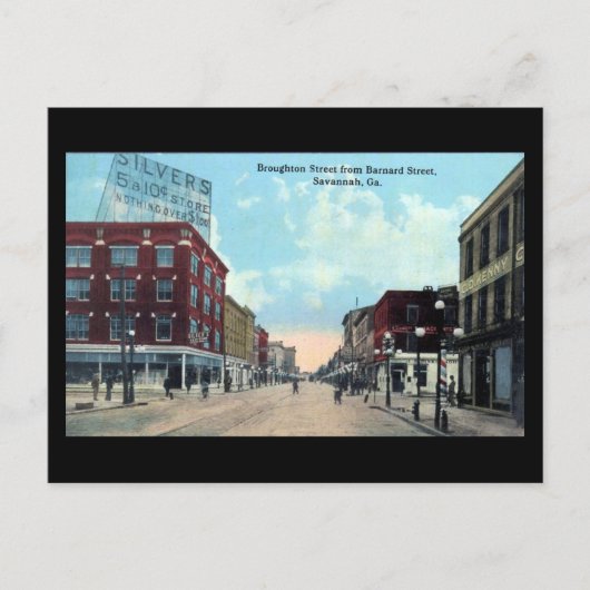 Ancienne carte postale - Savannah, Géorgie (Devant)