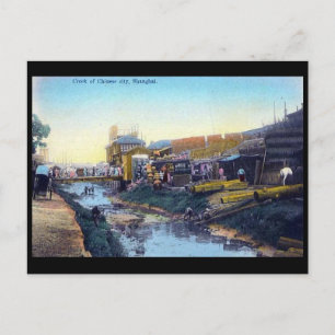 Ancienne carte postale - Shanghai, Chine.