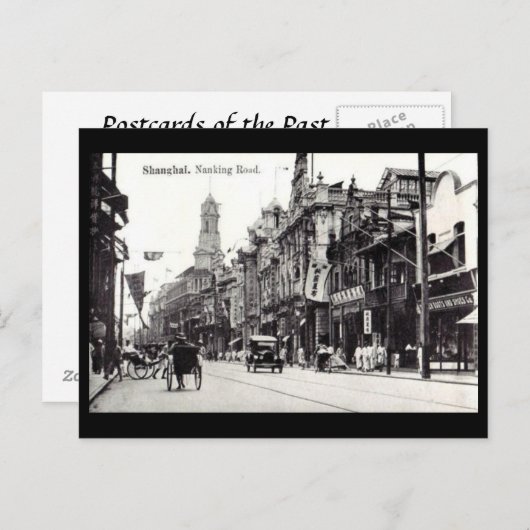 Ancienne carte postale - Shanghai, Chine (Devant / Derrière)