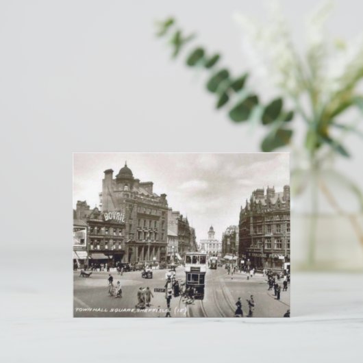 Ancienne carte postale - Sheffield, Yorkshire (Debout devant)