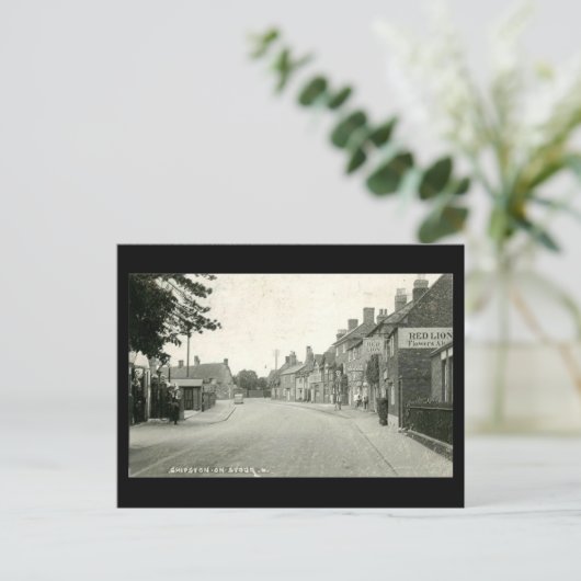 Ancienne carte postale, Shipston-on-Stour, Warwick (Debout devant)