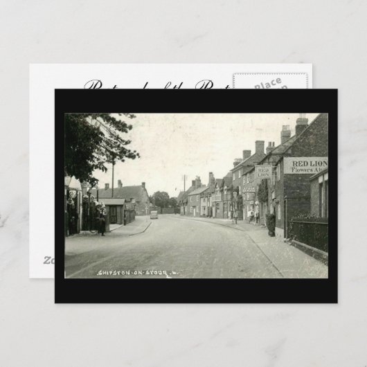 Ancienne carte postale, Shipston-on-Stour, Warwick (Devant / Derrière)