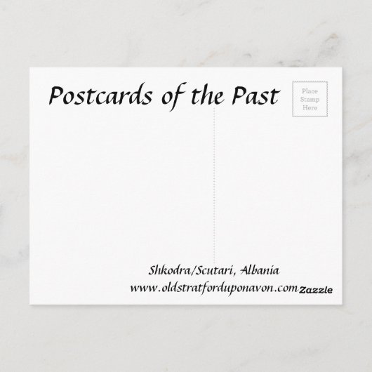 Ancienne carte postale - Shkodra/Scutari, Albanie (Dos)