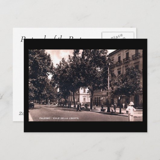 Ancienne carte postale - Sicile, Palerme (Devant / Derrière)