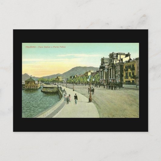 Ancienne carte postale, Sicile, Palerme (Devant)