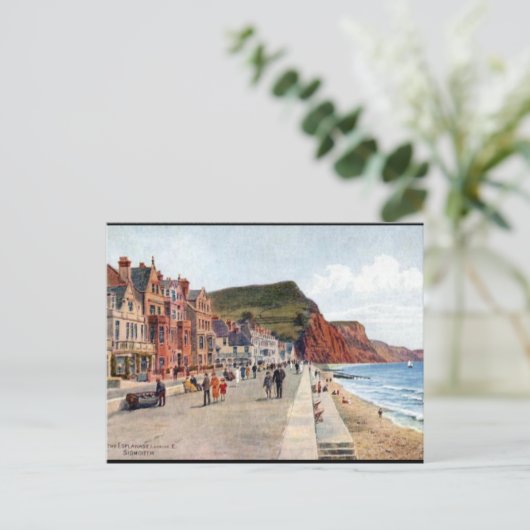 Ancienne carte postale - Sidmouth, Devon (Debout devant)