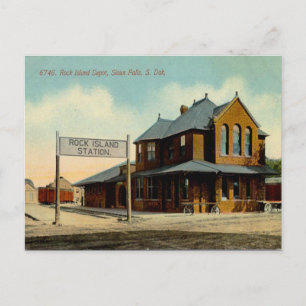 Ancienne carte postale - Sioux Falls, Dakota du Su