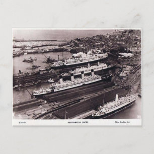 Ancienne carte postale - Southampton Docks