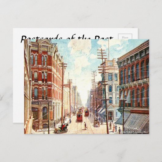 Ancienne carte postale - Sparks St, Ottawa, Canada (Devant / Derrière)