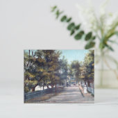 Ancienne carte postale - Springhill, Nouvelle-Écos (Debout devant)