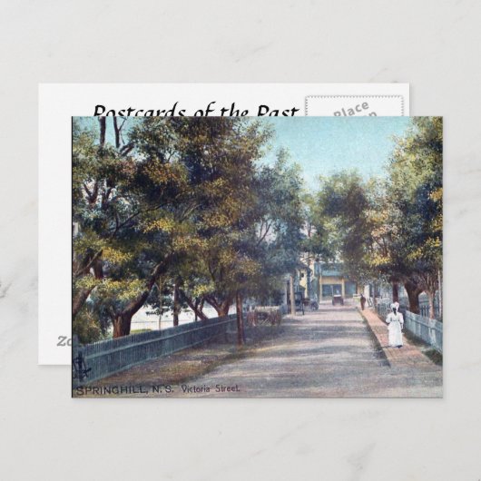 Ancienne carte postale - Springhill, Nouvelle-Écos (Devant / Derrière)