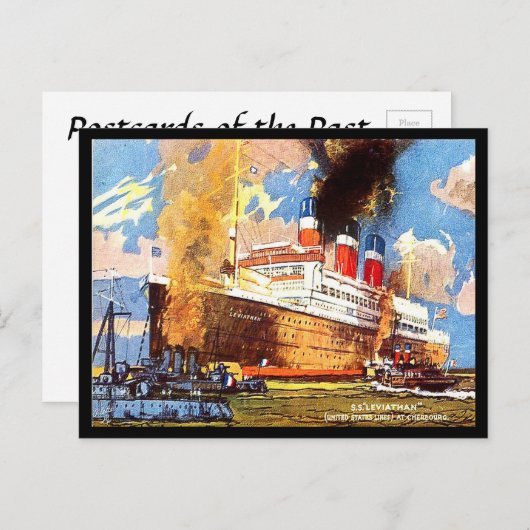 Ancienne carte postale - SS Leviathan - United Sta (Devant / Derrière)