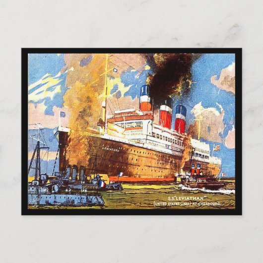Ancienne carte postale - SS Leviathan - United Sta (Devant)