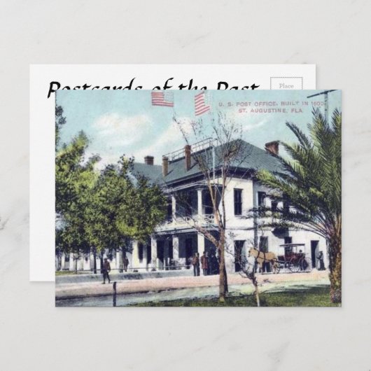 Ancienne carte postale - St Augustine, Floride (Devant / Derrière)