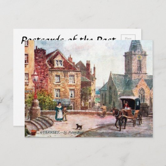 Ancienne carte postale - St Peter Port, Guernesey (Devant / Derrière)