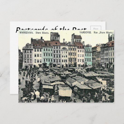 Ancienne carte postale - Stare Miasto, Varsovie, P (Devant / Derrière)