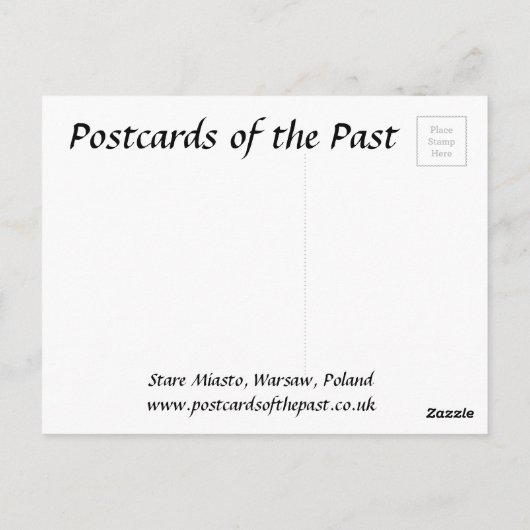 Ancienne carte postale - Stare Miasto, Varsovie, P (Dos)