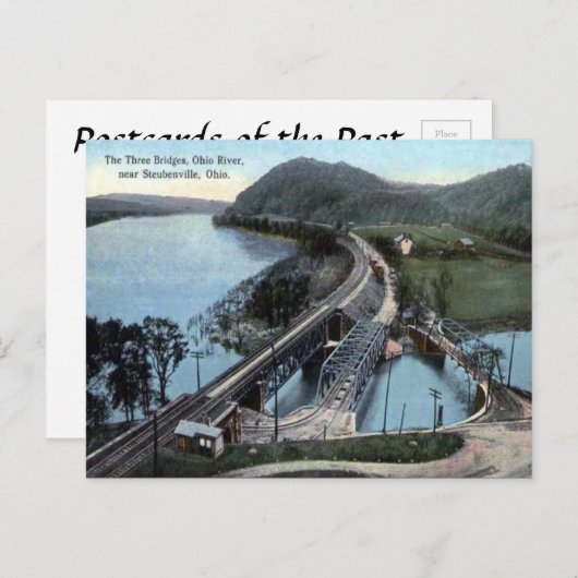 Ancienne carte postale - Steubenville, Ohio (Devant / Derrière)