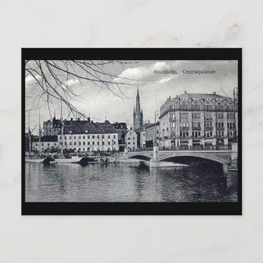 Ancienne carte postale - Stockholm, Suède (Devant)