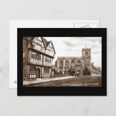 Ancienne carte postale, Stratford-upon-Avon (Devant / Derrière)