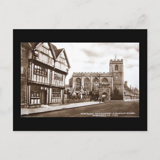 Ancienne carte postale, Stratford-upon-Avon (Devant)