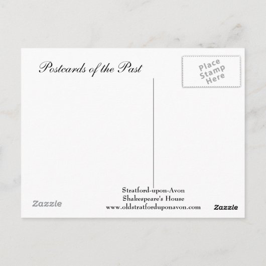Ancienne carte postale - Stratford-upon-Avon, Shak (Dos)