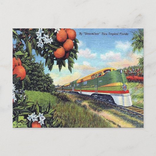 Ancienne carte postale - "Streamliner" en Floride (Devant)
