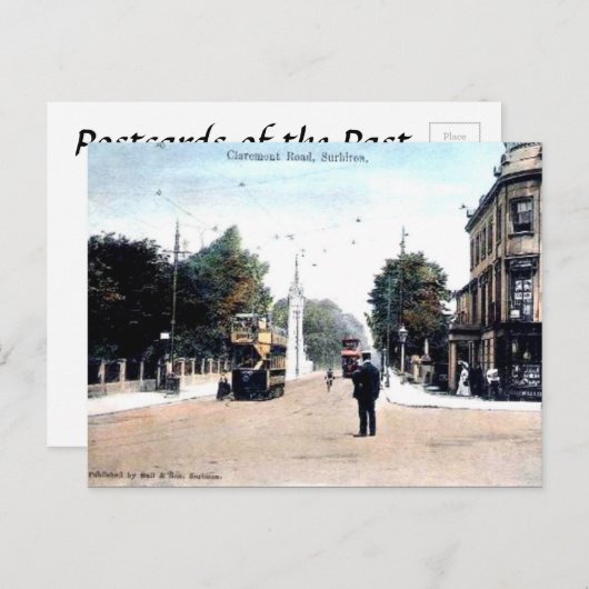 Ancienne carte postale - Surbiton, Londres (Devant / Derrière)