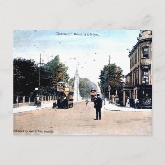 Ancienne carte postale - Surbiton, Londres (Devant)