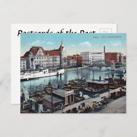 Ancienne carte postale - Szczecin, Pologne (Devant / Derrière)