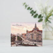 Ancienne carte postale - Szczecin, Pologne (Debout devant)