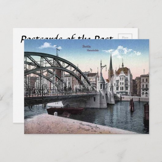 Ancienne carte postale - Szczecin/Stettin, Pologne (Devant / Derrière)