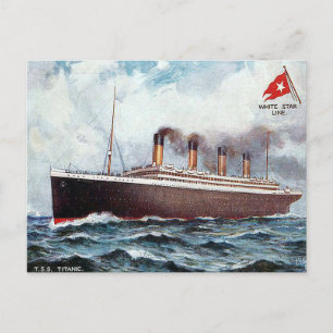 Ancienne carte postale - T S Titanic