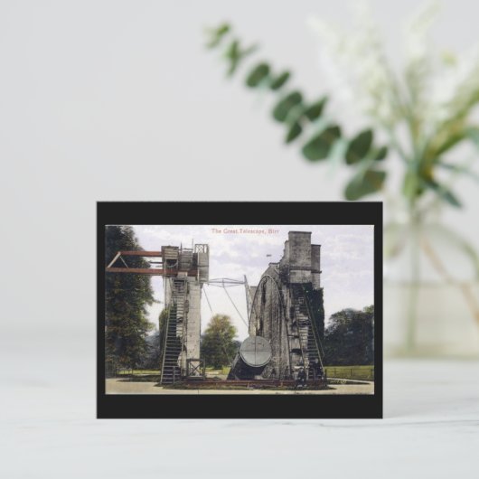 Ancienne carte postale - Télescope, Birr, Co-Offal (Debout devant)