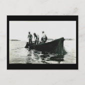 Ancienne carte postale - Terre-Neuve, pêche de la (Devant)