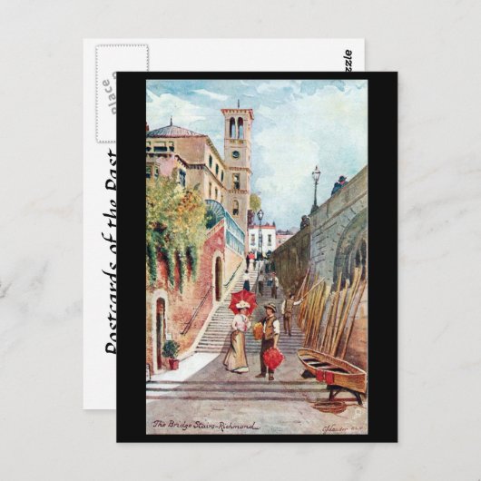 Ancienne carte postale - The Bridge Stairs, Richmo (Devant / Derrière)