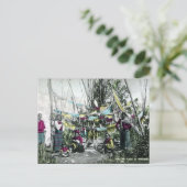 Ancienne carte postale - Tibet (Debout devant)