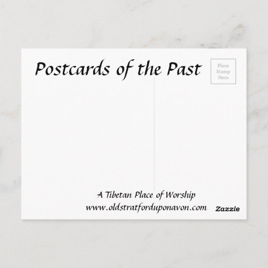 Ancienne carte postale - Tibet (Dos)