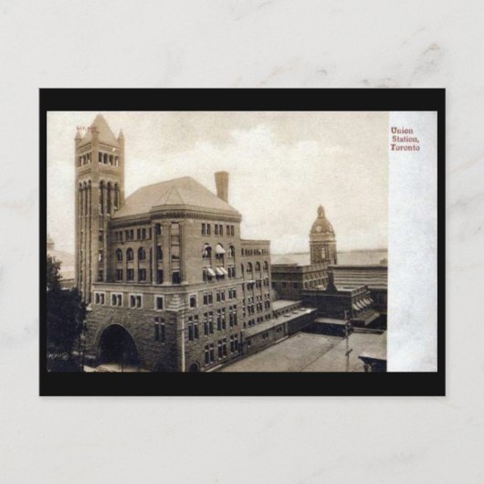 Ancienne carte postale - Toronto, Union Station (Devant)