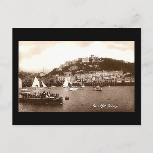 Ancienne carte postale, Torquay, Devon (Devant)