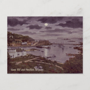 Ancienne carte postale - Torquay par Moonlight