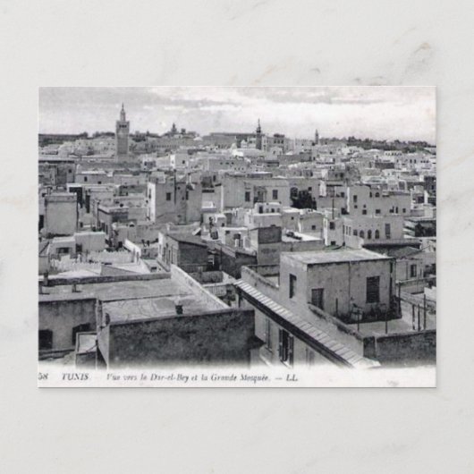 Ancienne carte postale - Tunis (Devant)