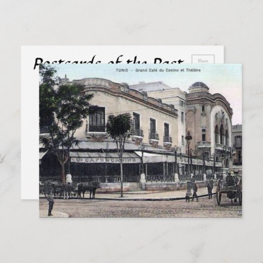 Ancienne carte postale - Tunis, Tunisie (Devant / Derrière)