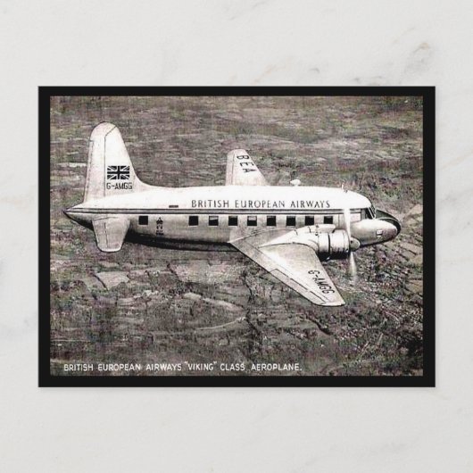 Ancienne carte postale - Un BEA "Viking" (Devant)