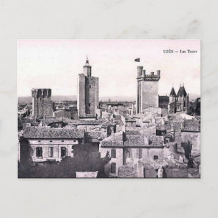 Ancienne carte postale - Uzès, Gard, France