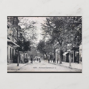 Ancienne carte postale - Uzès, Gard, France