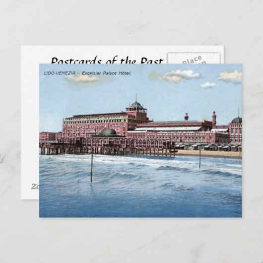 Ancienne carte postale - Venice Lido, Italie (Devant / Derrière)