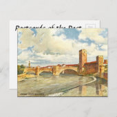 Ancienne carte postale - Vérone, Italie (Devant / Derrière)