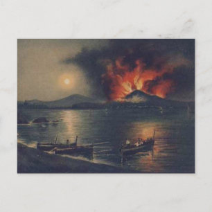 Ancienne carte postale - Vésuve